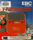 Fa304v 03-04 Ebc 97-09 Lt Cl Pads 1200 Rear Brake Bmw 04-05