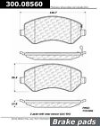 300.08560 Metallix Pads Brake Centric Premium