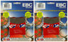 38-3441 Ebc Brakes Carbon Brake Pads Packs Enough For Rotors