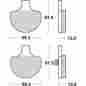 579h.hs Sbs Hs Sintered Brake Pads Front Harley Flst Heritage Softail 1988-1990