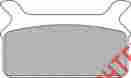 8451796 Drag Specialties Ds Organic Kevlar Brake Pads Rear Harley Flhr 1994