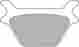8746402 Drag Specialties Ds Sintered Metal Brake Pads Rear Harley Fxdb Dyna Sturgis 1991