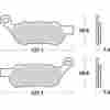 8756062 Drag Specialties Ds Organic Kevlar Brake Pads Rear Harley Flstc Classic 2008-2014