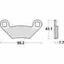 899si Sbs Si Sinter Brake Pads Rear Polaris Sportsman Xp 1000 2015