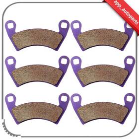 App83602601s App Autoparts Replacement For 14-16 Polaris Eps Rzr Xp 4 1000 3 Pair Carbon Fiber Brake Pads