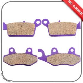 App Autoparts App99123101s Front And Rear Brake Pads For 2009-2012 Kawasaki Klx250s Carbon Fiber