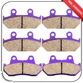 App Autoparts App99123601s Front Rear Carbon Fiber Brake Pads Fits 88-00 Honda Goldwing 1500 Valkyrie