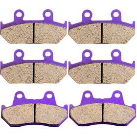 Aupo991236tr Asucarparts F R Carbon Fiber Brake Pads For 1991-1996 Honda Goldwing 1500 Gl1500i Interstate