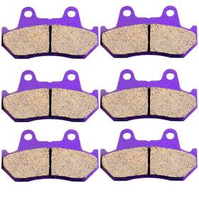 Aupo991259tr Asucarparts Carbon Fiber Brake Pads For 1984-1987 Honda Goldwing 1200 Gl1200i Interstate
