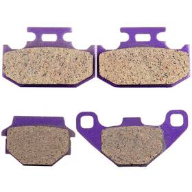 Aupo991276tr Asucarparts F And R Carbon Fiber Brake Pads Fits Kawasaki Kdx200 1988 1989 1990 1991 1992