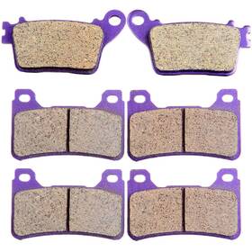 Aupo991292tr Asucarparts Front &rear Carbon Fiber Brake Pads For 2009 2010 2011 Honda Cbr600rr Abs