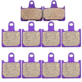 Aupo991296tr Asucarparts Front Rear Carbon Fiber Brake Pads Fits Kawasaki Ninja Zx14 Zx1400c 2011 2010