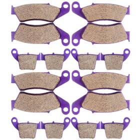 Aupo991301tr Asucarparts Front And Rear Carbon Fiber Brake Pads For 2004-2015 Honda Crf250r
