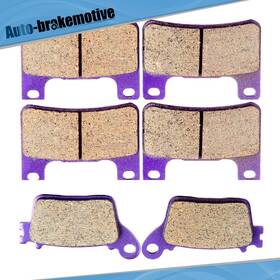 Auto-brakemotive Auto991255001 Front And Rear Carbon Fiber Brake Pads For 2009 2011 2012 2013 Suzuki Gsxr1000