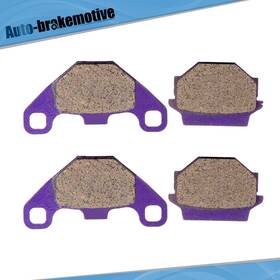 Auto-brakemotive Auto991645tv Front Rear Carbon Fiber Brake Pads For Kawasaki Kx125/250/500 1986