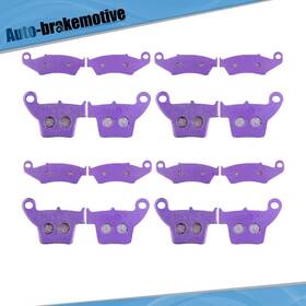 Auto-brakemotive Br991301tv01 Front And Rear Carbon Fiber Brake Pads For Honda Crf450x Crf450r Cr125r Cr250r