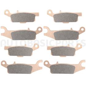 12619517 Autobasicparts For 2014 Yamaha Yfm550d 4x4 Fi Grizzly 550 8 Pcs Brake Pads Front Rear