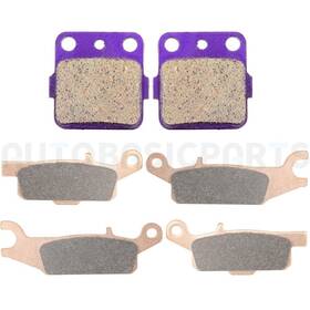 12619519 Autobasicparts For 2008-2013 Yamaha Yfm250r Raptor 250 6 Pcs Brake Pads Front Rear