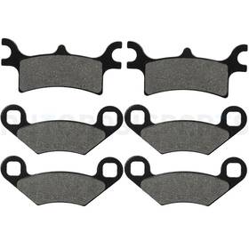 12619522 Autobasicparts For 2005-2012 Polaris 4x4 Scrambler 500 6 Pcs Brake Pads Front Rear