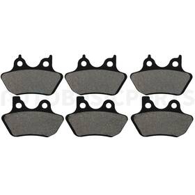 12619529 Autobasicparts For 2000-2006 Harley-davidson Classic Efi Flhrci Road King 6 Pcs Brake Pads