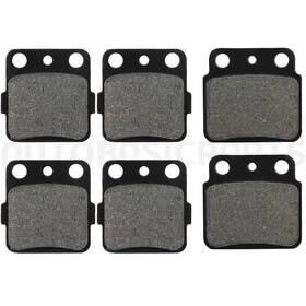 12619531 Autobasicparts For 2006-2009 Suzuki Ltr450 2x4 Quadracer 450 6 Pcs Brake Pad Front Rear