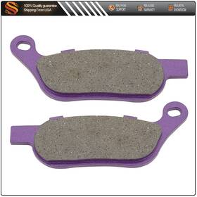 Aut05245701s Autodealsparts Rear Carbon Fiber Brake Pads For Harley Dyna Softail Series 2008-2010 Fa458