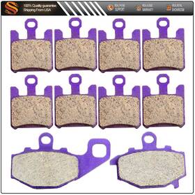 Aut99124901s Autodealsparts Front Rear Carbon Fiber Brake Pad For 2004-2005 2006 Kawasaki Ninja Zx10r