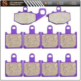 Aut99129501s Autodealsparts Front Rear Brake Pads Carbon Fiber For Kawasaki Ninja Zx6r Zx600p 07-2008 Zx600r
