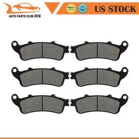 Autopartsclub2018 C84442801apc For 2001-2008 Honda Gl1800 Goldwing 1800 Front Rear Carbon Fiber Brake Pads