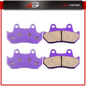Au991258py01 Autopuppy Carbon Fiber Brake Pads Fa69 3 Front For 1990-2000 Honda Gl1500se Goldwing 1500
