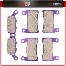 Au991336py01 Autopuppy Carbon Fiber Brake Pads Front Rear For Honda Cbr 600 F4i Sport 2001 2002 03-2006