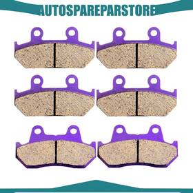 Autosparepartstore Aus991236s01 Front And Rear Carbon Fiber Brake Pads For 1988-2000 Honda Goldwing 1500 All