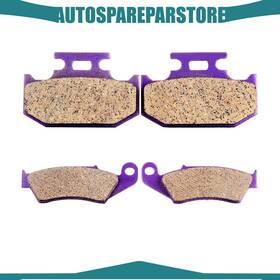 Autosparepartstore Aus991240s01 Front And Rear Carbon Fiber Brake Pads For 1995 1996 1999-2006 Kawasaki Kdx200