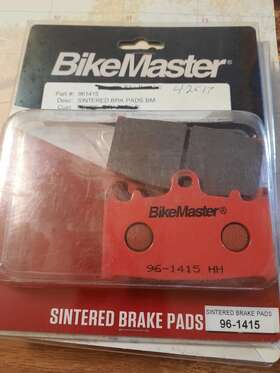 961415 Bikemaster Sintered Brake Pads #961415 24.99 Ftnewft