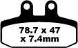 Sfa256hh Brake Front Hh Sintered Ebc Rear Pads Sfa