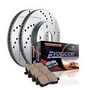 K3062 Brake Cross Drilled Pad Stop Front Power Ceramic