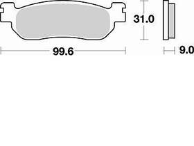 822sm1 Braking Sm1 Brake Pads #822sm1 For Yamaha Tw200/xt225/yzf-r6/yzf-r1