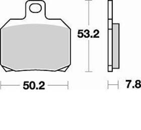 828sm1 Braking Sm1 Brake Pads #828sm1 Bombardier Traxter 500 1999-2000