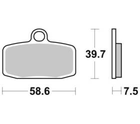 955cm44 Braking Cm44 Brake Pads #955cm44 Ktm/husqvarna 85 Sx/tc 85/freeride 250 R
