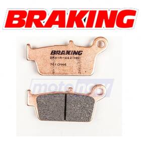 Cm46 Braking Mn/2f50 Rear Sintered Brake Pad For 1996 Kawasaki Klx650r - Vy