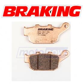 Braking Mn/bn3w Rear Cm56 Sintered Metal Pads For 2015-2018 Triumph Tiger 800 Xcx - Dt