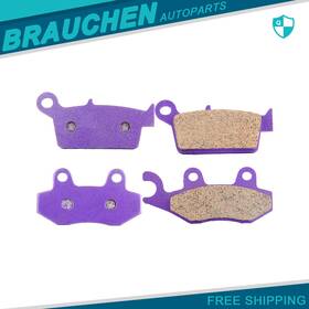 Br991231au01 Brau Front And Rear For 2009-2012 2011 Kawasaki Klx250s Carbon Fiber Brake Pads Kit