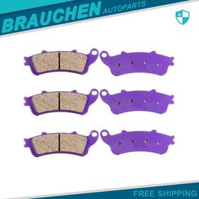 Br991247au01 Brau Front Rear For 2002-2008 Honda Vtx 1800 1800r 180 Fa261 Carbon Fiber Brake Pads