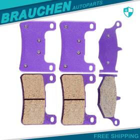 Br991254au01 Brau Front And Rear For 13-14 Suzuki Gsx1300ra Abs Hayabusa Carbon Fiber Brake Pads