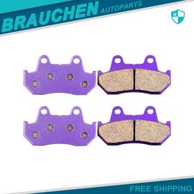 Br991258au01 Brau Front For Honda Gl1500se Goldwing 1500 1990-2000 Carbon Fiber Brake Pads Kit