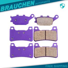Br991291au01 Brau Front And Rear For 2003-2006 Honda Cbr600rr Fa390 Fa174 Carbon Fiber Brake Pads