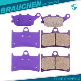 Br991315au01 Brau Front And Rear For 2011-2013 Yamaha Fz8 2017 Fz10 Carbon Fiber Brake Pads