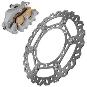 Ds165aa2003 Caltric Front Brake Disc And Caliper With Pads For Yamaha Yz125 2008-2016 / Yz250x 2016