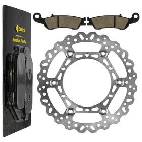 Ds165aa2006 Caltric Front Brake Disc With Pads For Yamaha Yz125 Yz250 Yz250f 2008-2025 / Yz250x 2016