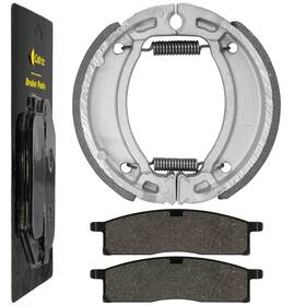 Fl3931bs104hy Caltric For Yamaha Ttr125 Tt-r125l Le E 2000-2024 Front Brake Pads And Rear Shoes